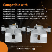 Load image into Gallery viewer, Pair Front Brake Caliper compatible for Kia Picanto I SA 1.0 1.1 2004-2011 721521 721522