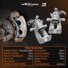 Load image into Gallery viewer, 2xBrake Calipers Rear LeftRight compatible for Vauxhall Astra G H Zafira Combo Meriva