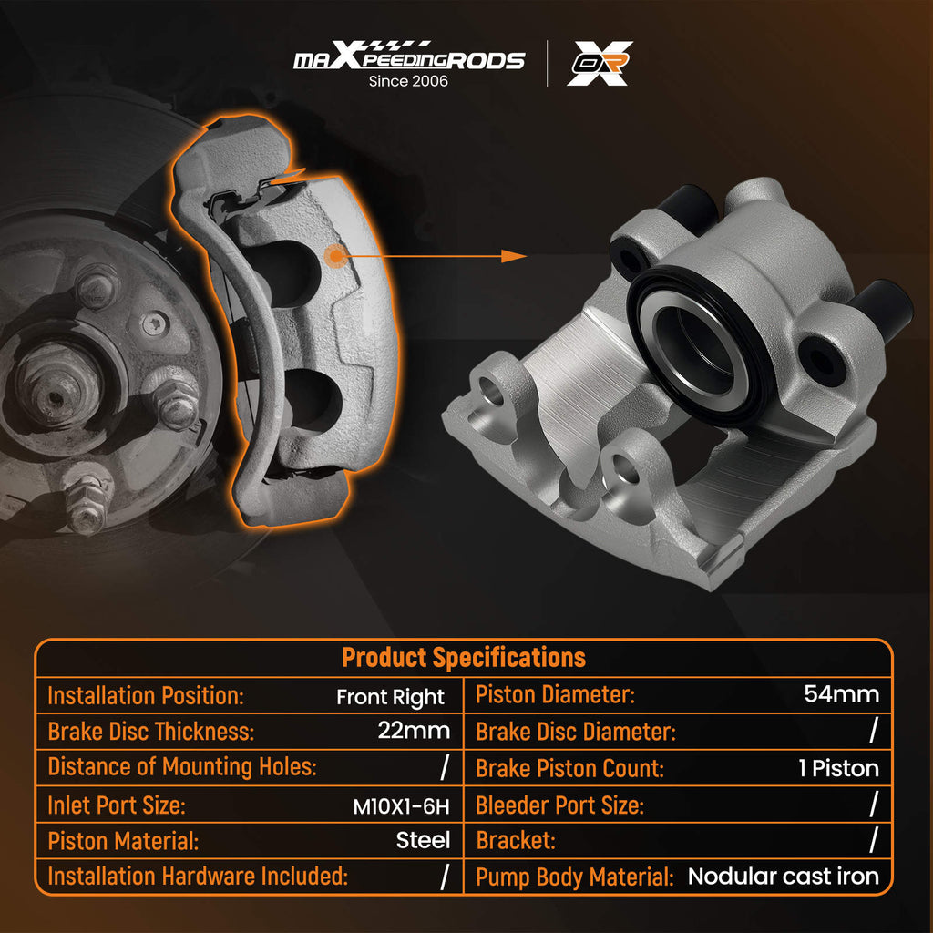 Front Right Brake Caliper compatible for BMW 3 E36 316i 318i 320i E46 325i 328i 34111165030