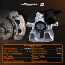 Load image into Gallery viewer, Rear Right Electric Brake Caliper compatible for Audi A4, A5, Q5 2007-2017 300mm 8K0615404B