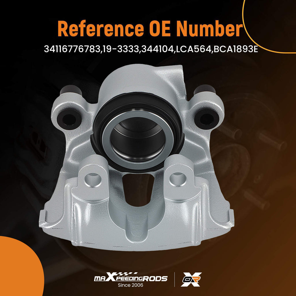 Floating Brake Caliper Front Left compatible for BMW X5 E70 F15 xDrive 30d 35i 06-18 344104