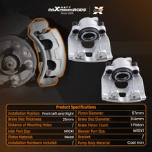 Load image into Gallery viewer, Front Left Right Brake System compatible for Audi A4 Allroad A5 2007-17 344302 430571 314mm