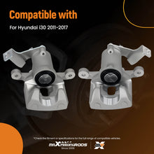 Load image into Gallery viewer, Pair Floating Caliper Rear compatible for Hyundai i30 2011-2017 58310A6A31 58311A6A31 262mm