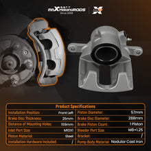 Load image into Gallery viewer, Front Left Side Brake Caliper Disc compatible for Mercedes A W169 B W245 A1694200983 57mm