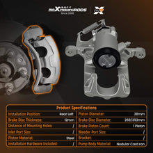 Load image into Gallery viewer, Floating Brake Caliper Rear Left compatible for Opel Mokka 2012- Compatible for Chevrolet Trax 430441 38mm