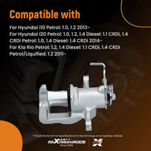 Load image into Gallery viewer, Brake Caliper Rear Right compatible for Hyundai i10 i20 1.0 1.2 compatible for Kia Rio 1.1 1.4 CRDi 34mm