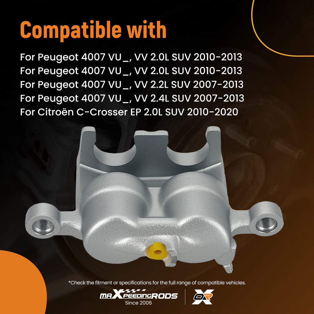 Front Left Brake Caliper compatible for Mitsubishi Outlander I compatible for Citroën C-Crosser 342106