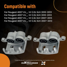 Load image into Gallery viewer, Floating Brake Calipers Front L+R compatible for Mitsubishi Outlander/Compatible for Peugeot 4007 2001-13