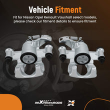 Load image into Gallery viewer, Pair Rear Left Right Brake Calipers compatible for Nissan NV400 compatible for Opel Movano compatible for Renault Master