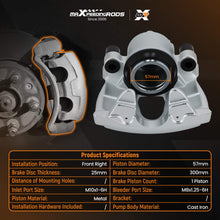 Load image into Gallery viewer, Brake Caliper Front Right compatible for Ford Focus Kuga C-Max compatible for Volvo C30 S40 3M512B294BA