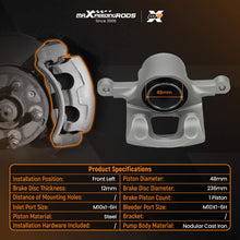 Load image into Gallery viewer, Brake Caliper Front Left compatible for Chevrolet Matiz 2005- Spark compatible for Daewoo Matiz 343384