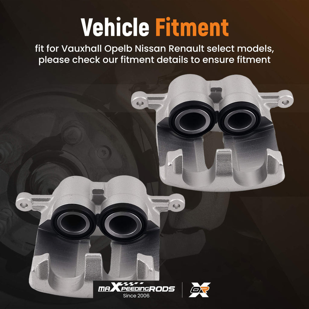 2 Front Brake Caliper Left Right compatible for Nissan Primastar compatible for Opel Vivaro Vivaro A X83