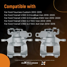 Load image into Gallery viewer, 2x Rear Brake Caliper compatible for Ford Transit V363 Transit Custom 2.0 2.2 1768155 288mm