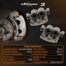 Load image into Gallery viewer, Front Brake Caliper Left + Right compatible for Mercedes-Benz Viano W639 Vito W447 300mm
