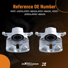 Load image into Gallery viewer, 2 Front Left Right Brake Caliper compatible for Nissan Qashqai MK I X-Trail T31 2007-2013