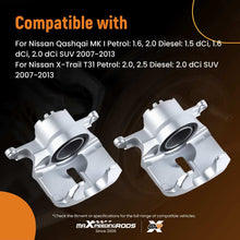 Load image into Gallery viewer, 2 Front Left Right Brake Caliper compatible for Nissan Qashqai MK I X-Trail T31 2007-2013