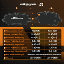 Load image into Gallery viewer, Brake DiscsPads Rear compatible for Hyundai i10 I PA 2008-2013 583020XA00 5830207A00