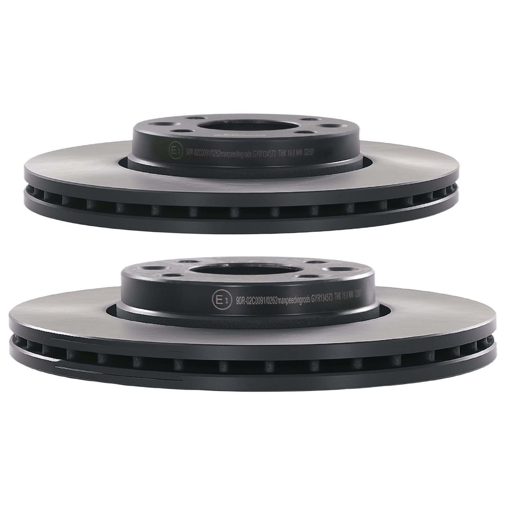 Front Brake Discs and Pads compatible for Renault Clio Hatch/Compatible for Renault 2012-2021 402067016R