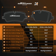 Load image into Gallery viewer, Brake Discs Pads Rear compatible for Kia Ceed ED 1.6 CRDi 115 128 2006-2012