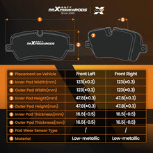 Load image into Gallery viewer, Front Brake DiscsPads 247mm compatible for Peugeot 107/108 compatible for Citroen C1 compatible for Toyota Aygo 05-23