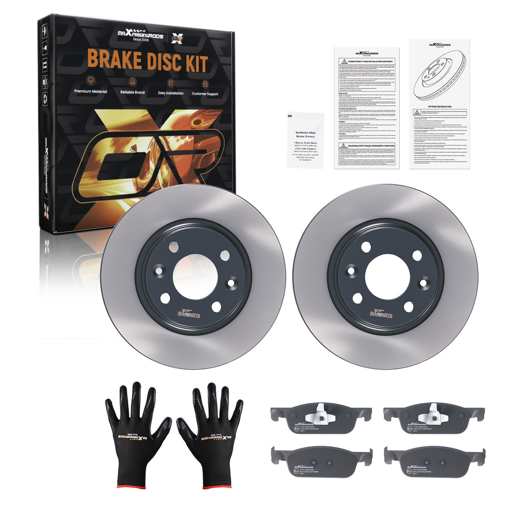 Front Brake Discs Pads Set compatible with Dacia Sandero/compatible with Dacia Logan 2013-2023 402062212R