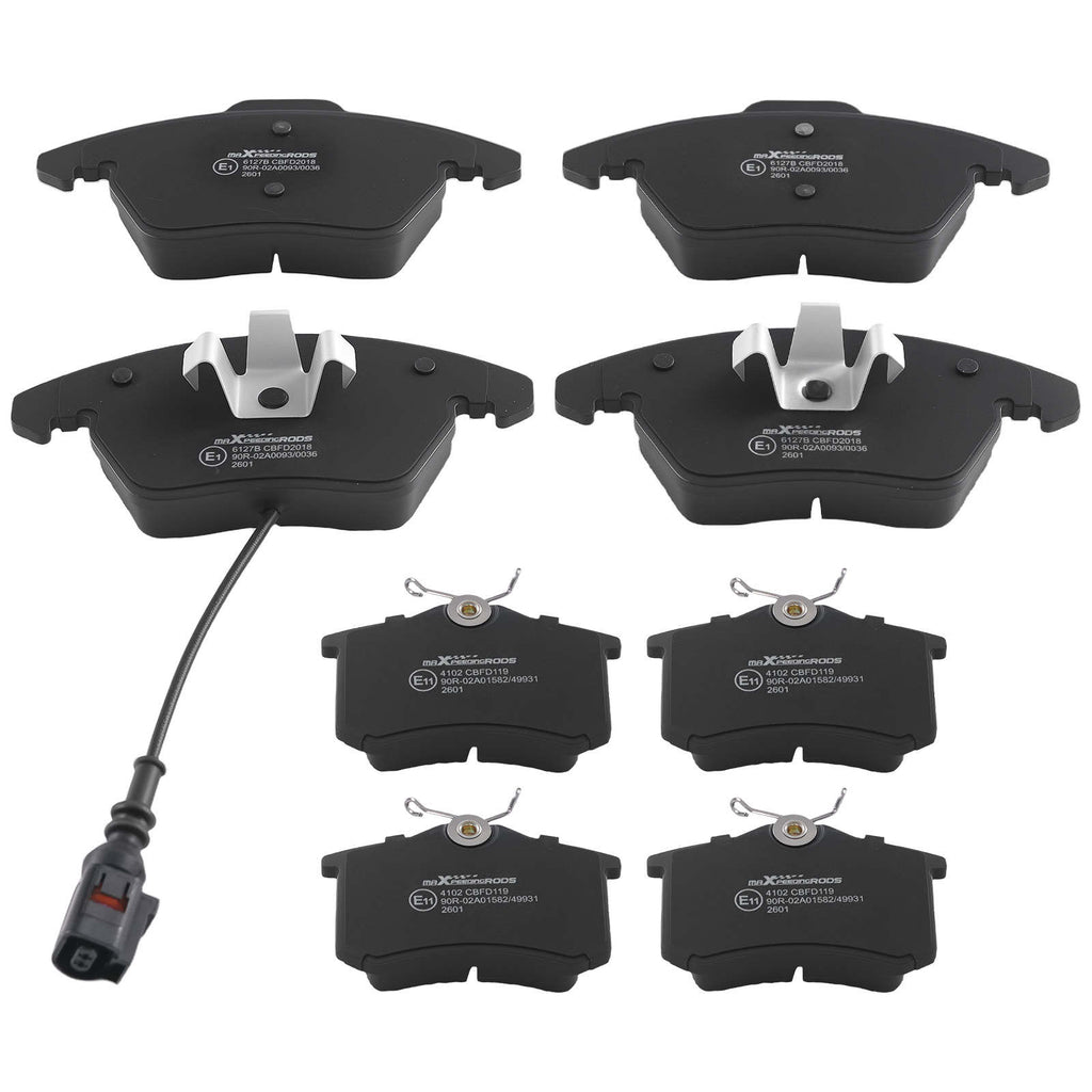 FrontRear Brake Discs and Pads compatible for VW Golf Plus/Compatible for Skoda Yeti 2004-17 1K0698151