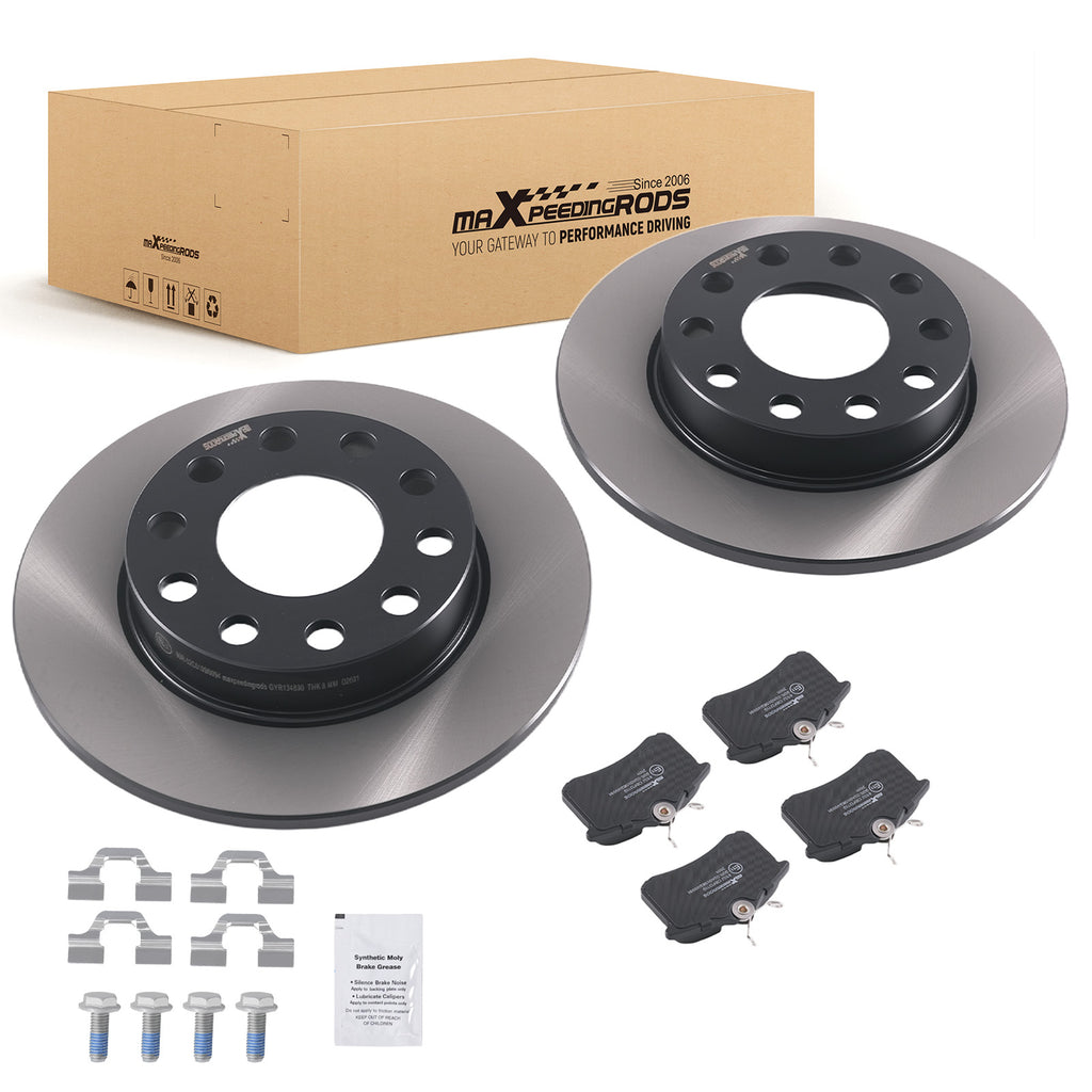 Rear Brake Discs Pads Set geschikt voor Audi A4 B6/B7/Geschikt voor Seat Exeo 2000-2013 8E0615601B