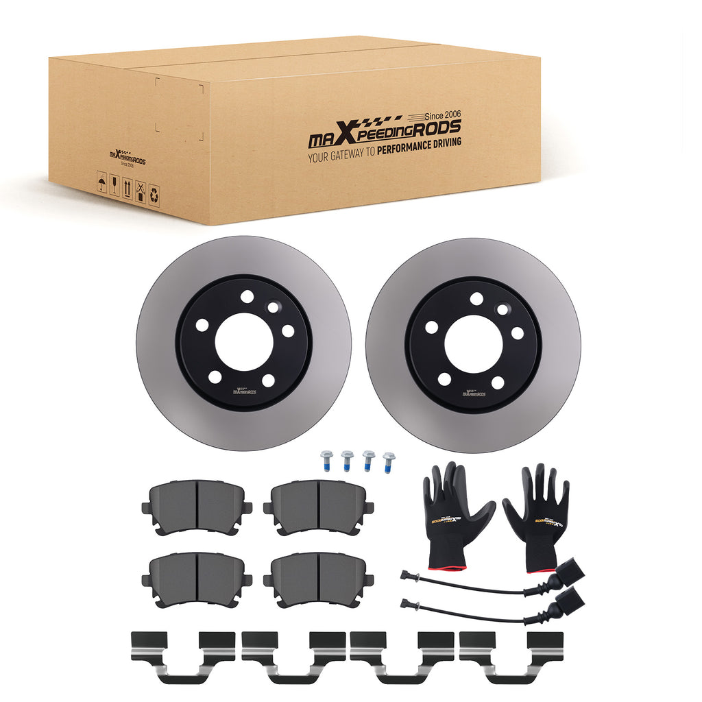 Achter Remschijven + Pads geschikt voor VW Caravelle T5 T6 7H0615601B