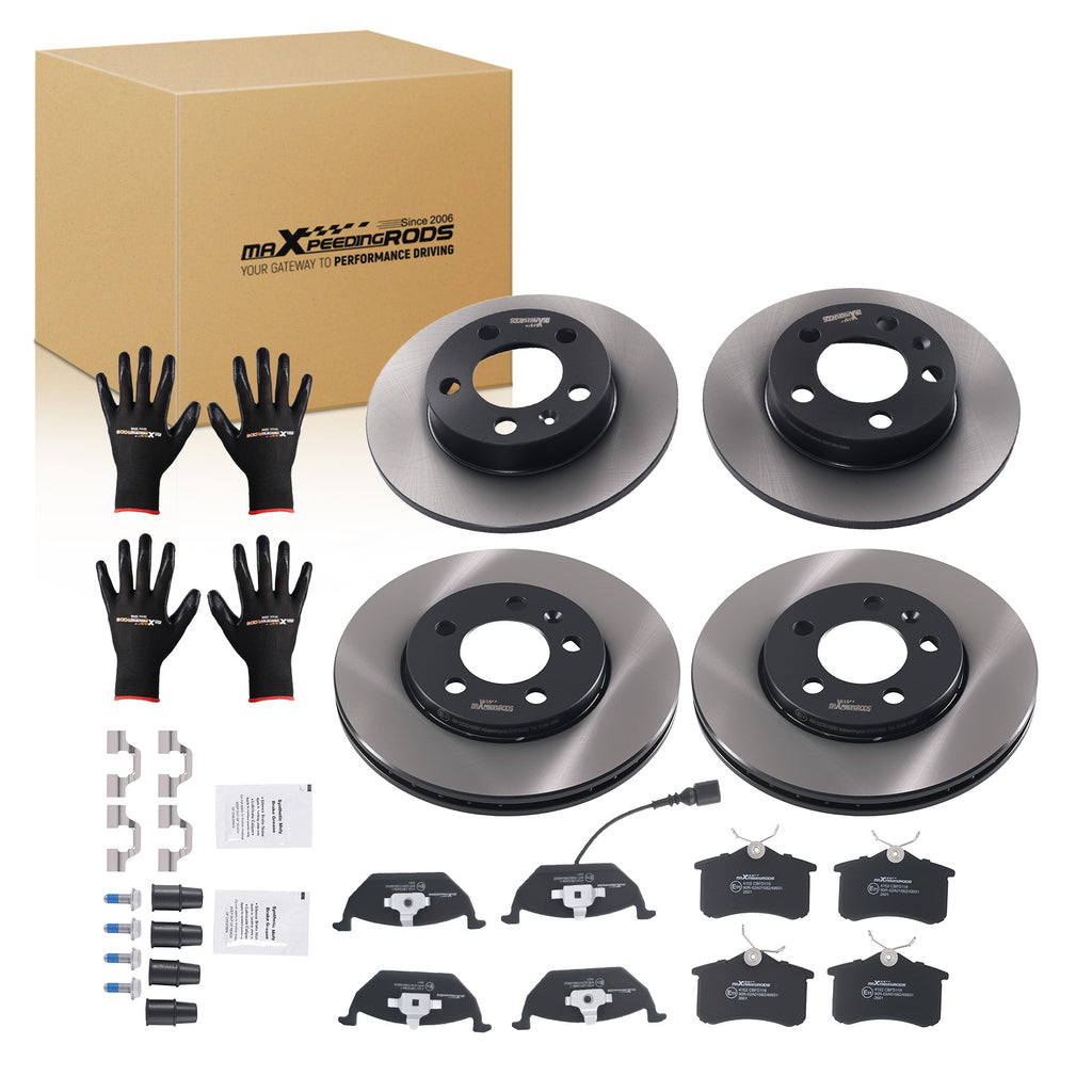 FrontRear Brake Discs Pads Set compatibel met Skoda Fabia I/II/II...