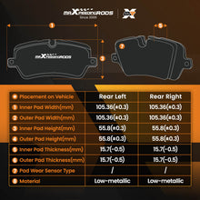 Load image into Gallery viewer, 2pcs Solid Rear Brake Discs Pads Set compatible for VW Golf/Audi A3 2004-2012 1K0615601AD