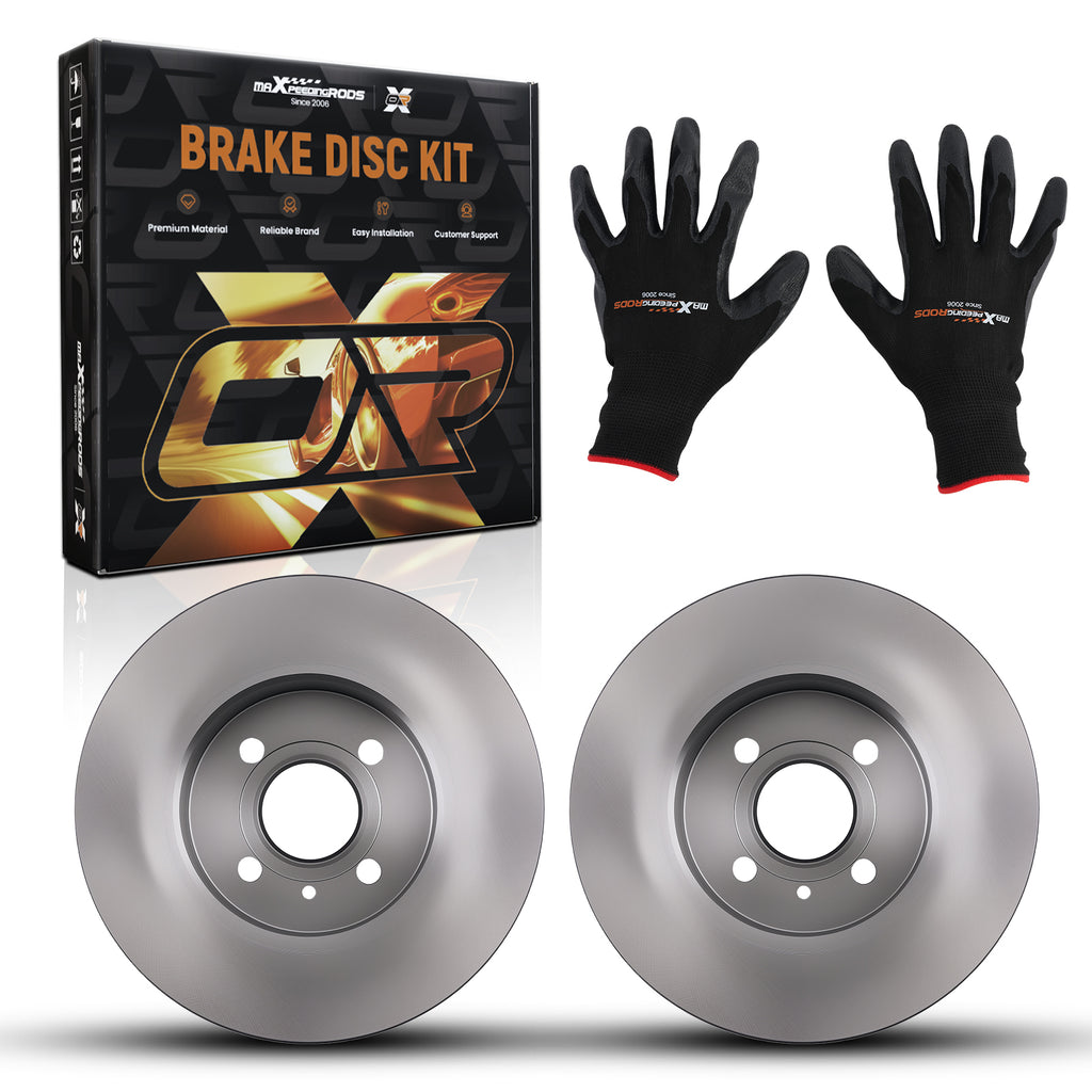 Pair Rear Brake Discs Left Right geschikt voor Opel Astra H Twintop 06-2010 569116 264mm