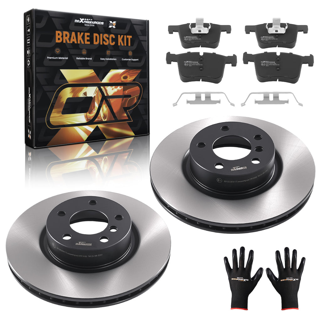 Front Brake Discs and Pads compatibel met BMW X4 20i/28i xDrive 2...