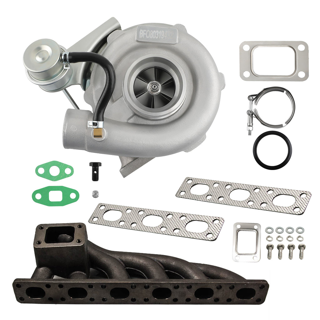 T3 T04E V-band Turbocharger +Turbo Manifold geschikt voor BMW E39 E38 E36 E46 Z3 M52 M50
