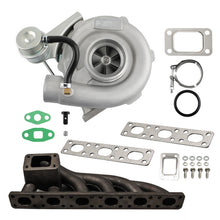 Load image into Gallery viewer, T3 T04E V-band Turbocharger +Turbo Manifold geschikt voor BMW E39 E38 E36 E46 Z3 M52 M50