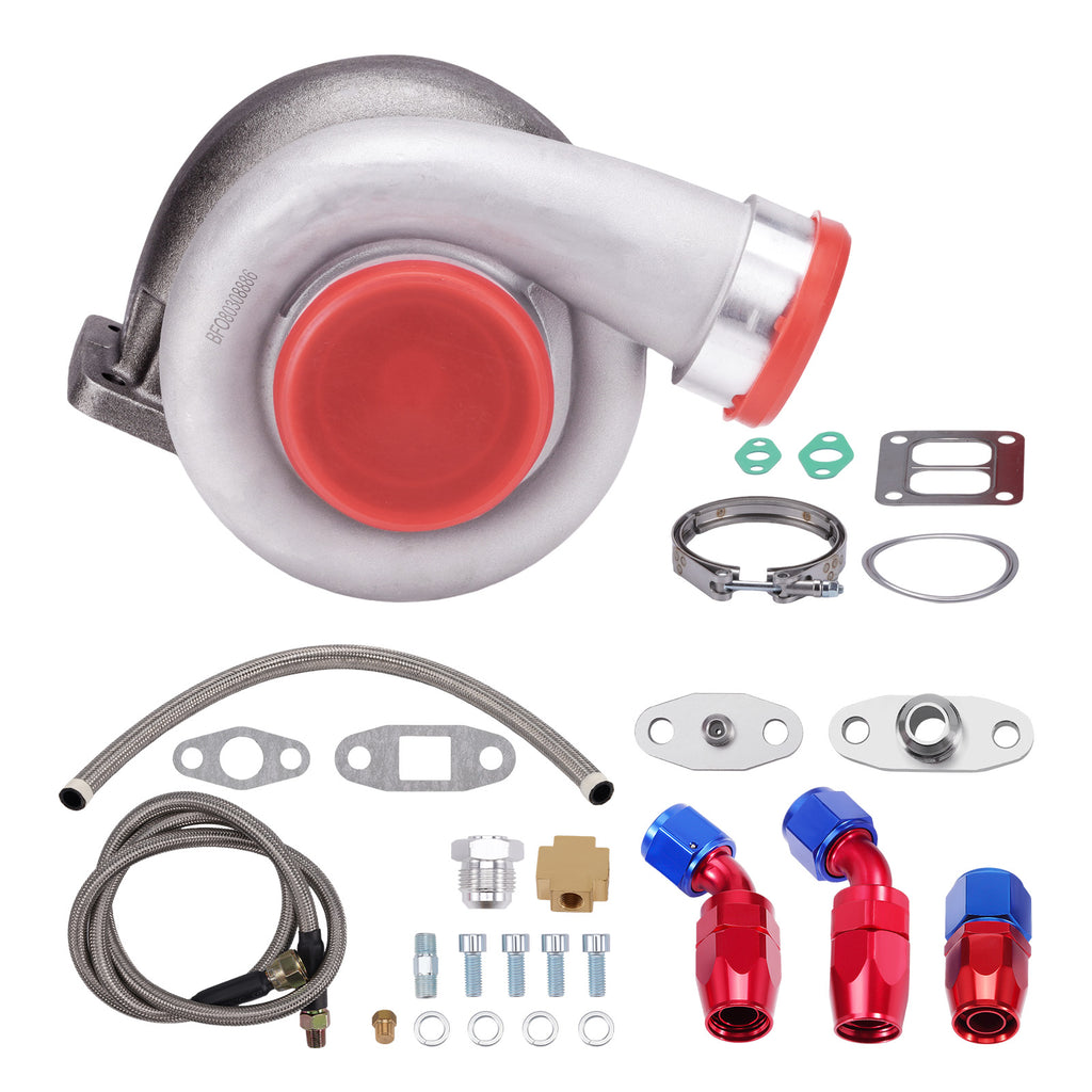 voor GT45 Universal Turbo turbolader A/R 1.05600+ BHP w/ Oil Feed...