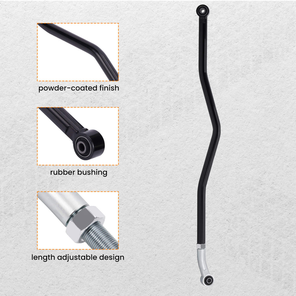 Rear Adjustable Track Bar Rod compatible for Jeep Wrangler JK 2007-2018 0-6 inch Lift