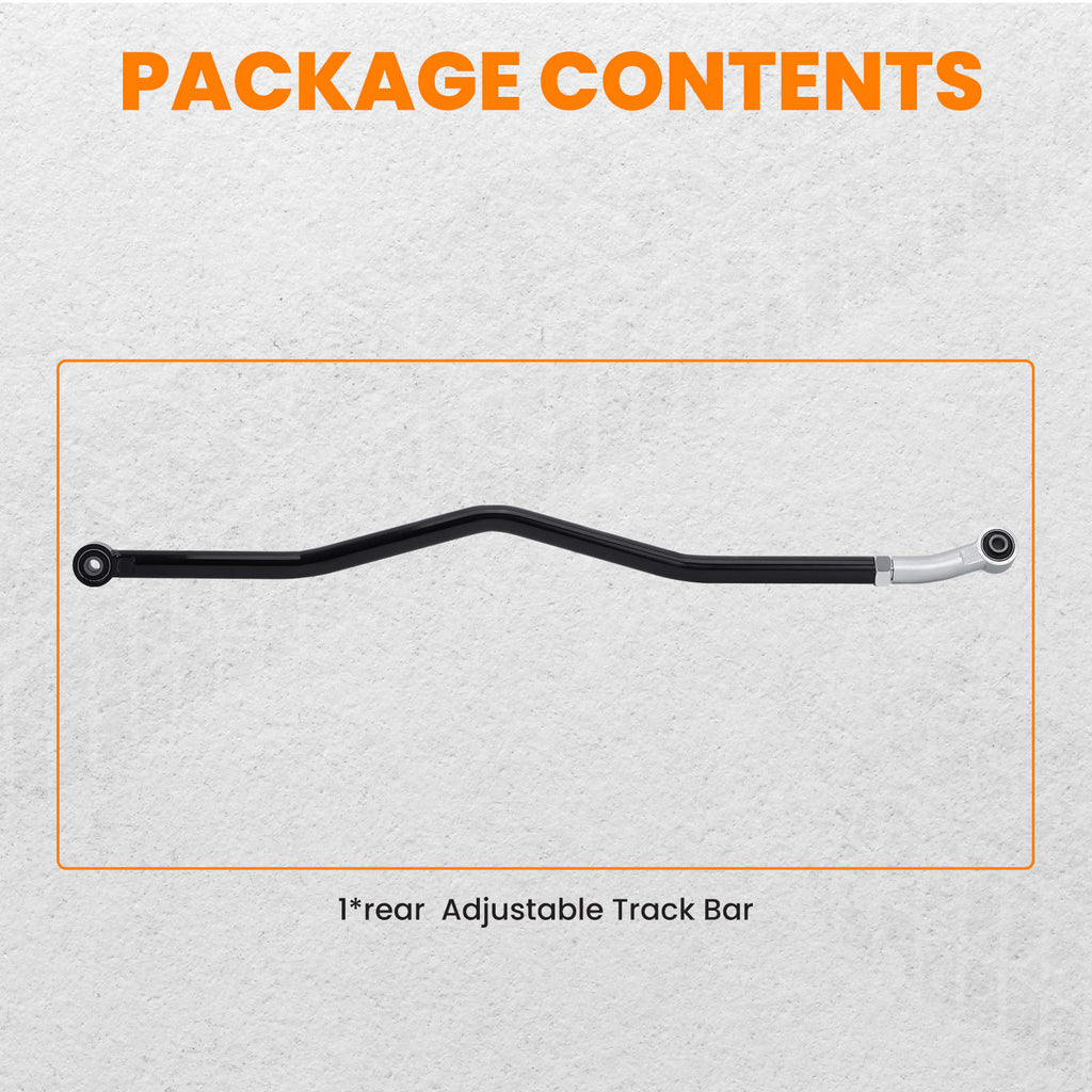 Rear Adjustable Track Bar Rod compatible for Jeep Wrangler JK 2007-2018 0-6 inch Lift