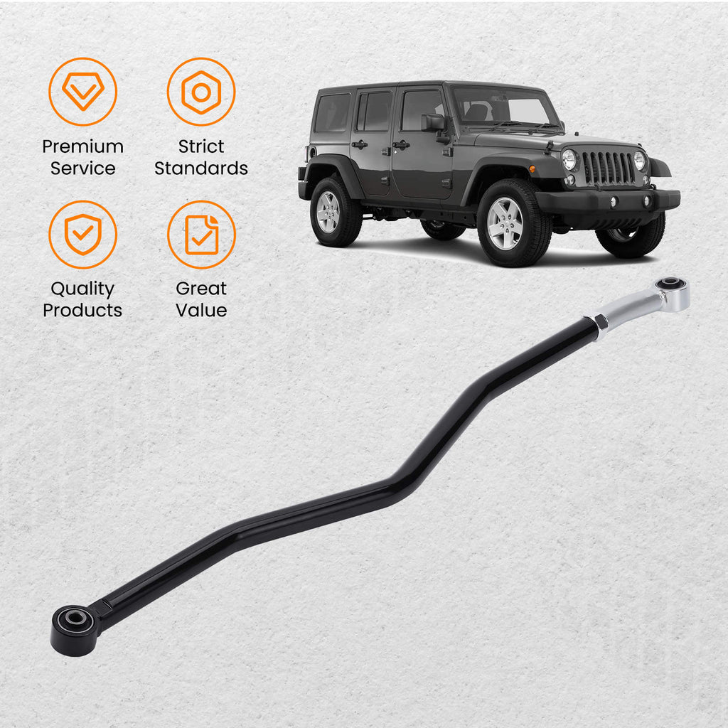 Rear Adjustable Track Bar Rod compatible for Jeep Wrangler JK 2007-2018 0-6 inch Lift