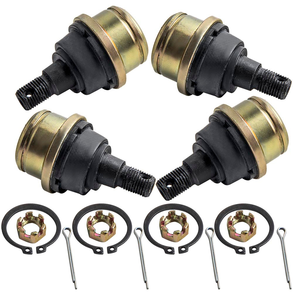 Front Upper Lower Ball Joints compatible with Honda ATV TRX300FW FourTrax 300 1988-2000