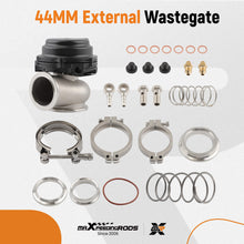 Load image into Gallery viewer, 44mm External Wastegate w/ V-Band Flanges (Contains PSI Springs -7PSI/14PSI) 1PC