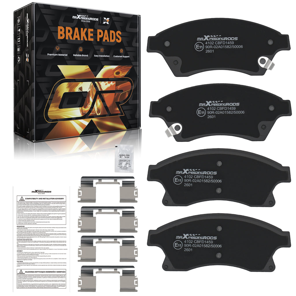Front Brake Pads Kit compatibel met Chevrolet Aveo/compatibel met...
