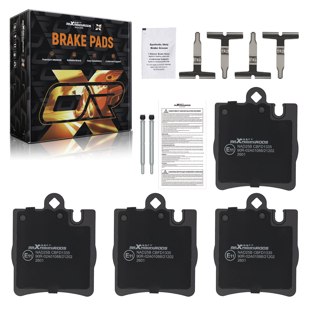 Rear Brake Pads Kit geschikt voor Mercedes C-Class CL203 Coupe 2001-2008 00342028200090