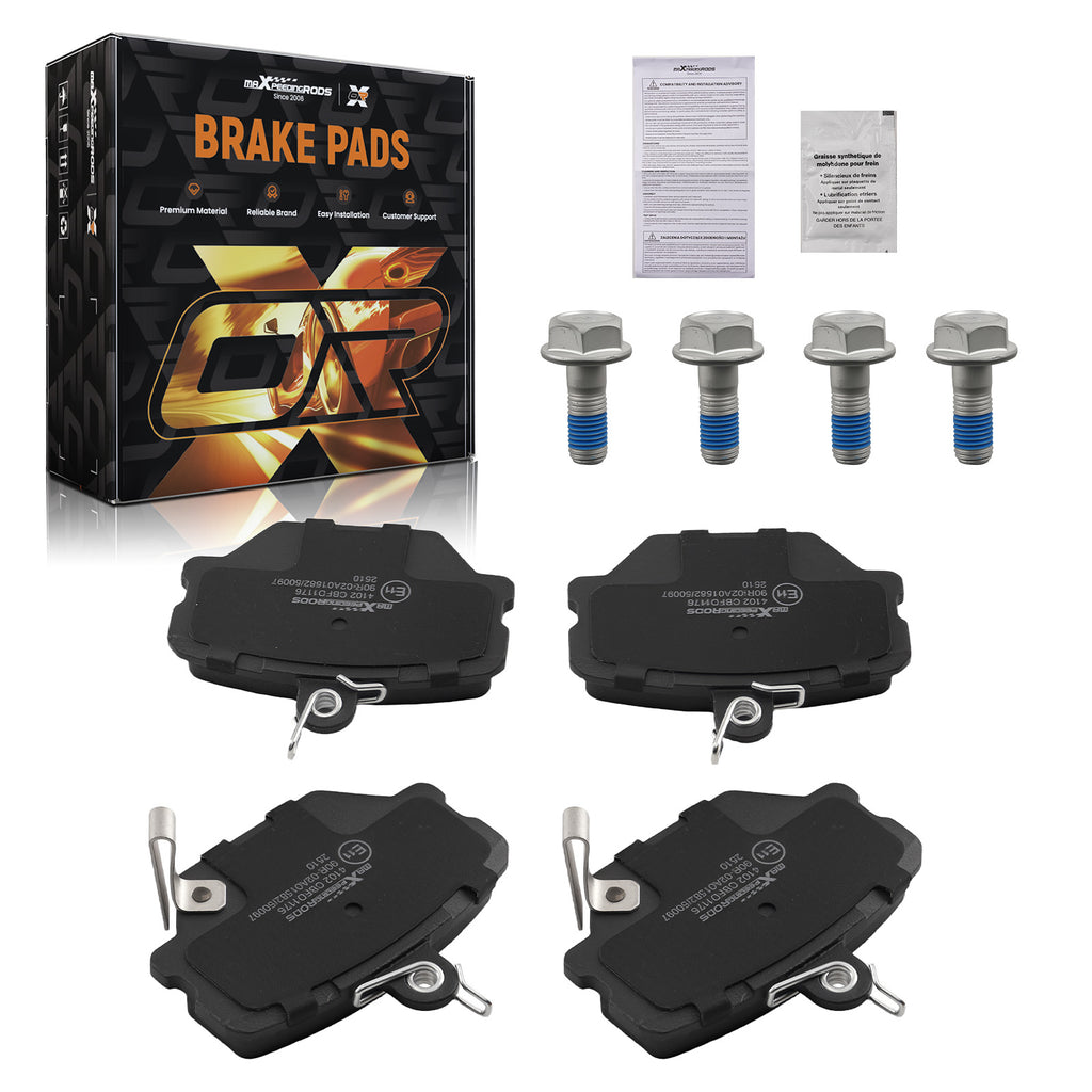 4pcs Brake Pads Set Front geschikt voor Smart Cabrio 2000-2004/City-Coupe 1998-2004