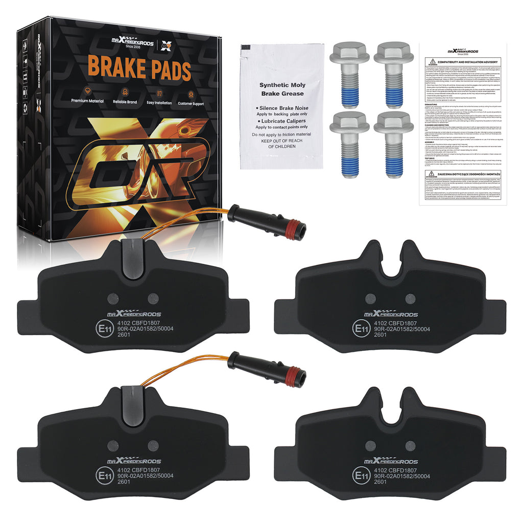 New Rear Brake Pads Set geschikt voor Mercedes Vito Van W639 2003-2022 0004216210