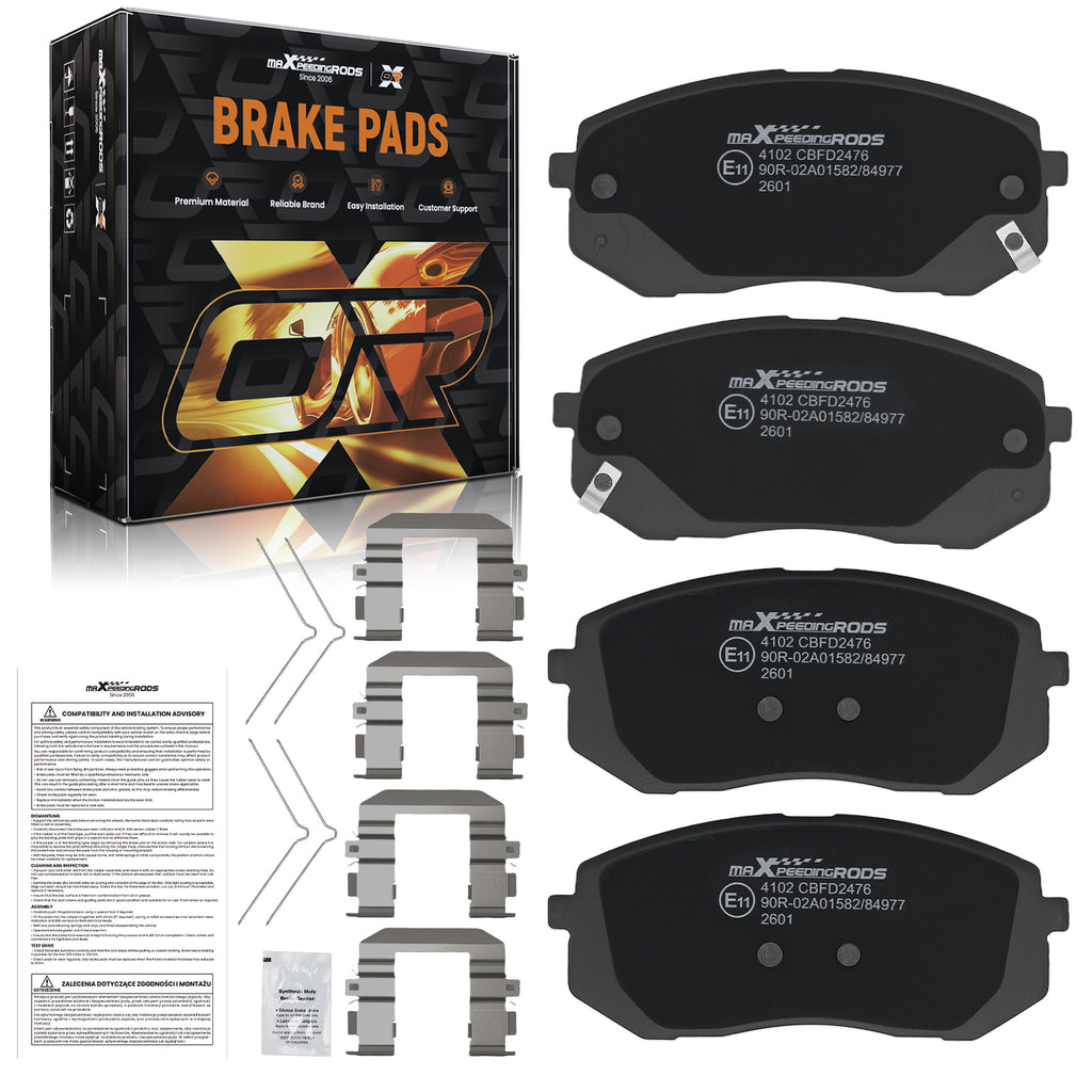 Front LeftRight Brake Pads compatibel met KIA Optima Saloon 2015-...