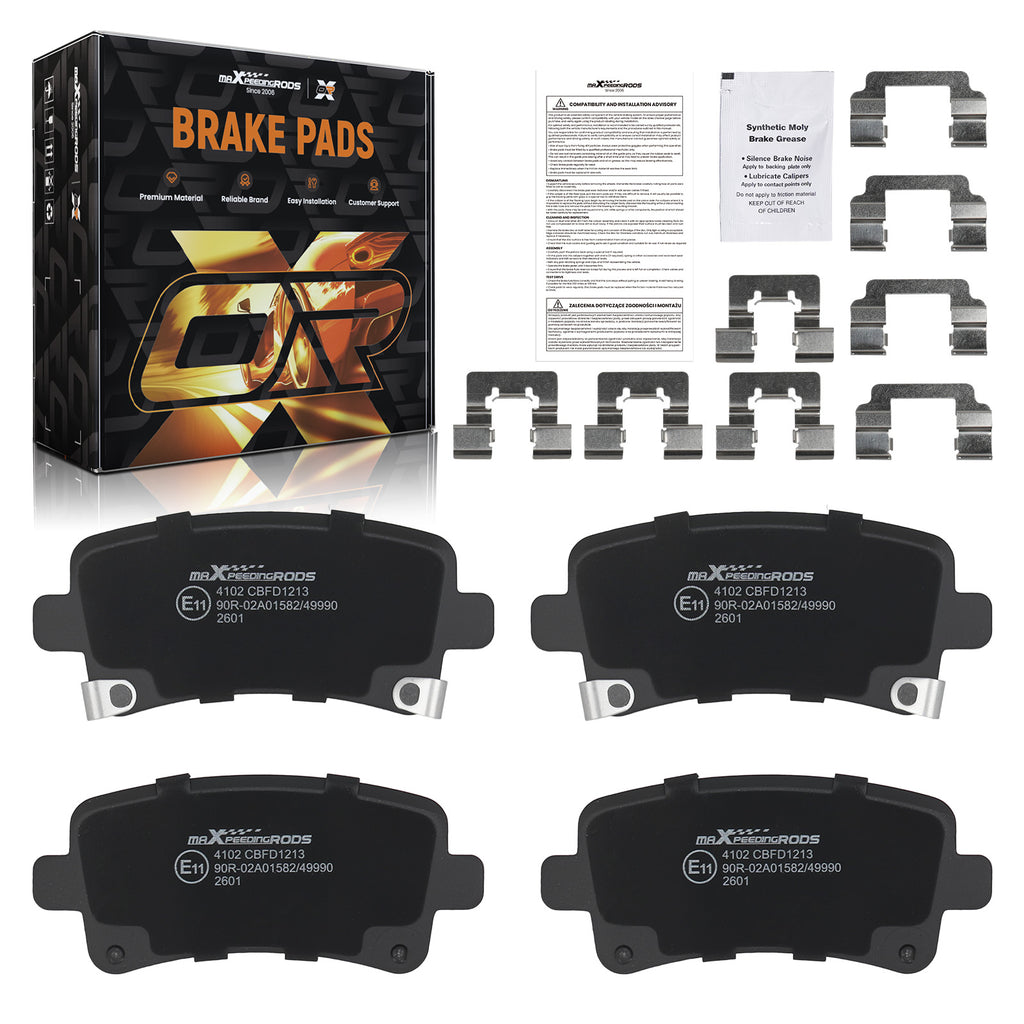 Rear Brake Pads Set geschikt voor Vauxhall Insignia/Geschikt voor Opel Insignia 2008-2017 13237765