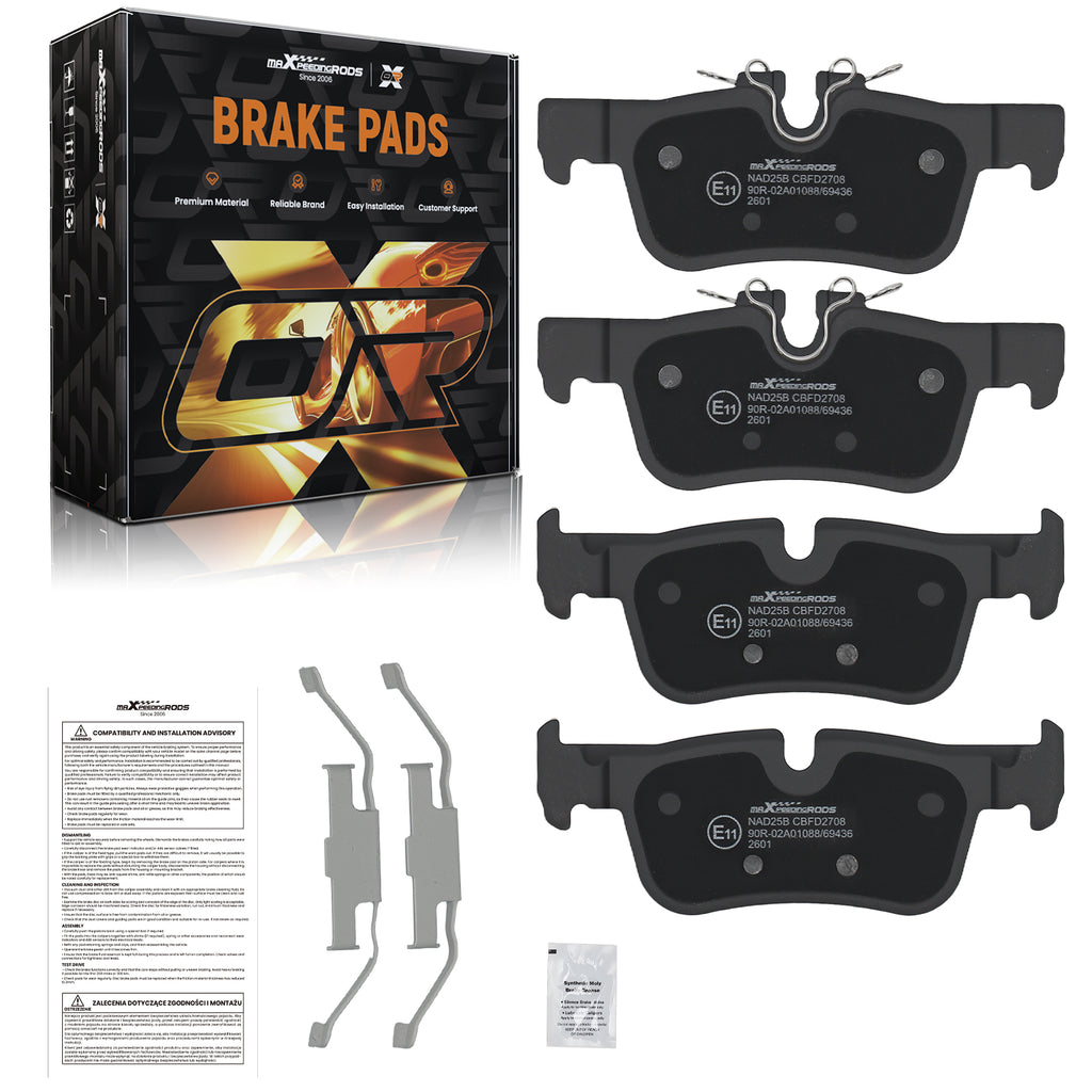 Pair Rear Brake Pads Set geschikt voor BMW 1 Series F40/X1 F48 2013-2022 34206885547