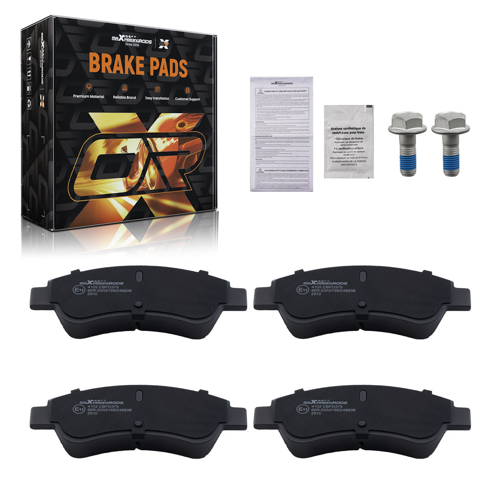 Front Brake Pads Set compatible with Citroen Berlingo C3 C4 compatible with DS3 Xsara compatible with DS DS3 1610489680