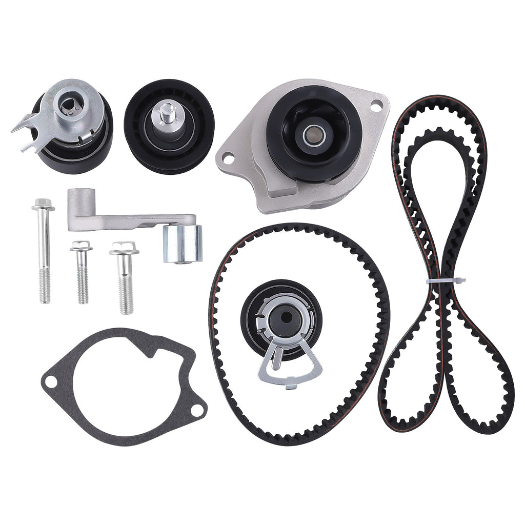 2x Distributieriem + Waterpomp Roller Set Geschikt voor VW Golf Lupo Polo Fabia 1.4 16v