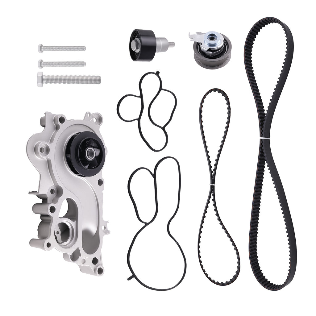 Distributieriemset met waterpomp geschikt voor VW Polo geschikt voor Skoda Fabia geschikt voor Seat Ibiza 1.0 04E109119C
